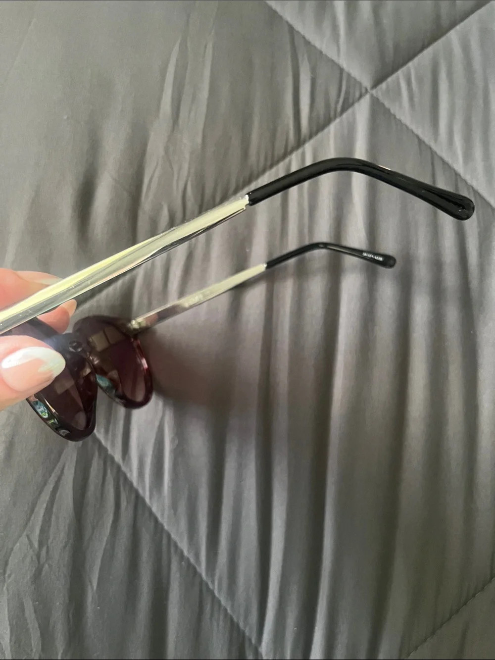 LOFT Round Tortoiseshell Frame Sunglasses with Purple Lenses